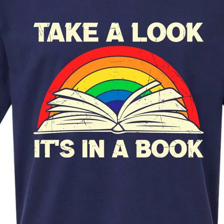 Rainbow Books Rainbow Reading Books Funny Book Lover Sueded Cloud Jersey T-Shirt