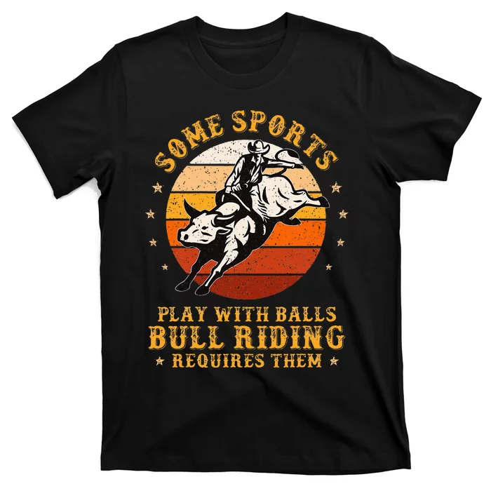 Rodeo Bull Riding Vintage Cowboy Country Ranch Bull Rider T-Shirt