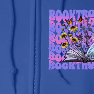 Reading Booktrovert Repeat Funny Bookish Reader Introvert Gift Full Zip Hoodie