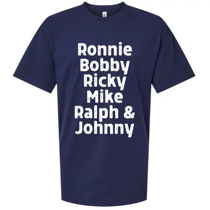 Ronnie Bobby Ricky Mike Ralph And Johnny Sueded Cloud Jersey T-Shirt