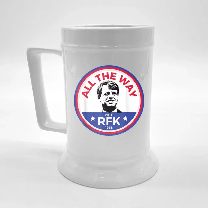 RFK Bobby Robert F Kennedy Front & Back Beer Stein