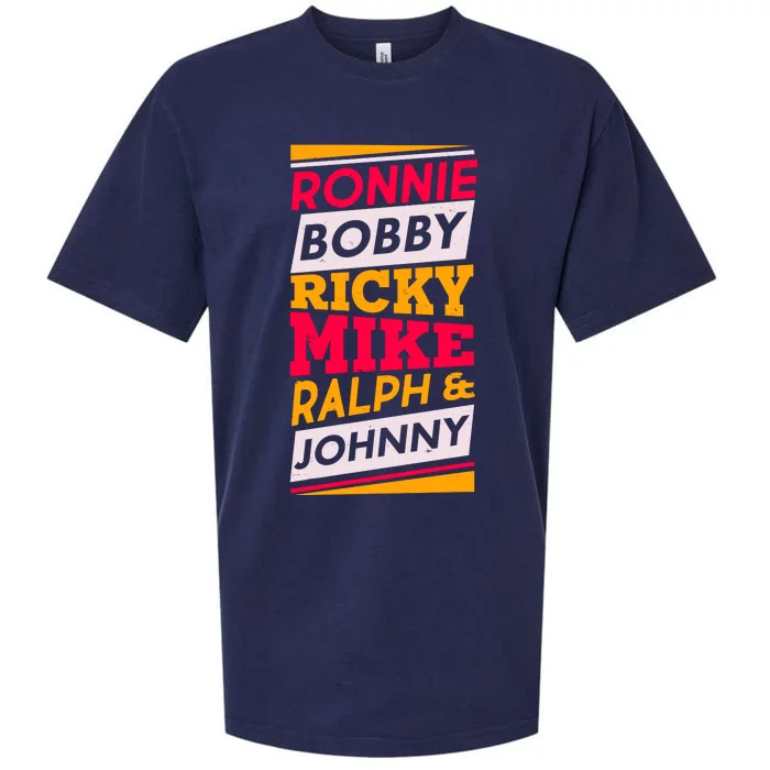 Ronnie Bobby Ricky Mike Ralph And Johnny Sueded Cloud Jersey T-Shirt