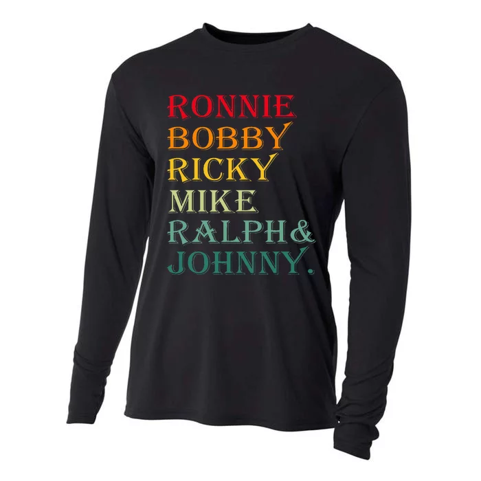 Ronnie Bobby Ricky Mike Ralph And Johnny Cooling Performance Long Sleeve Crew