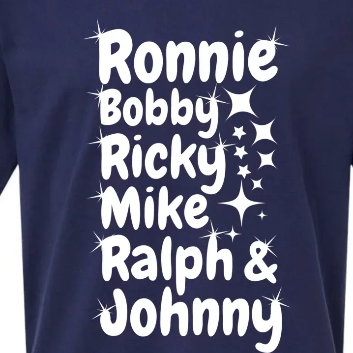 Ronnie Bobby Ricky Mike Ralph And Johnny Sueded Cloud Jersey T-Shirt