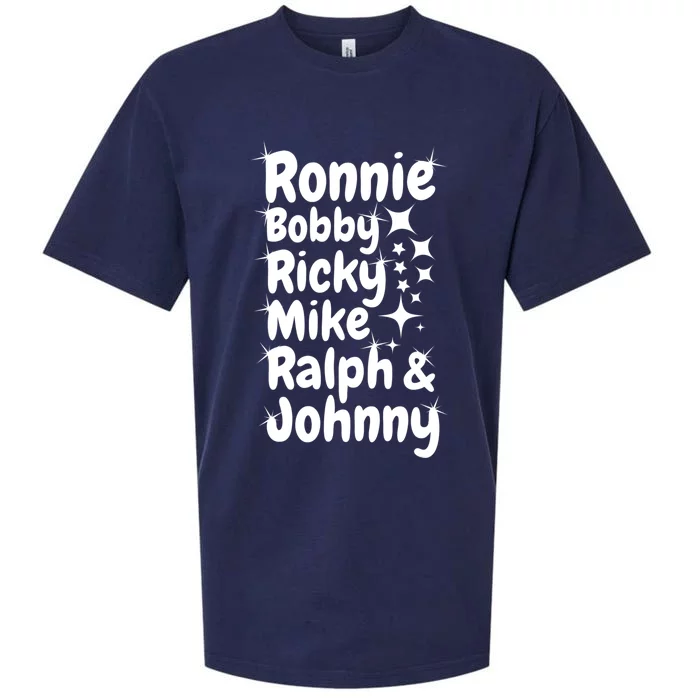 Ronnie Bobby Ricky Mike Ralph And Johnny Sueded Cloud Jersey T-Shirt