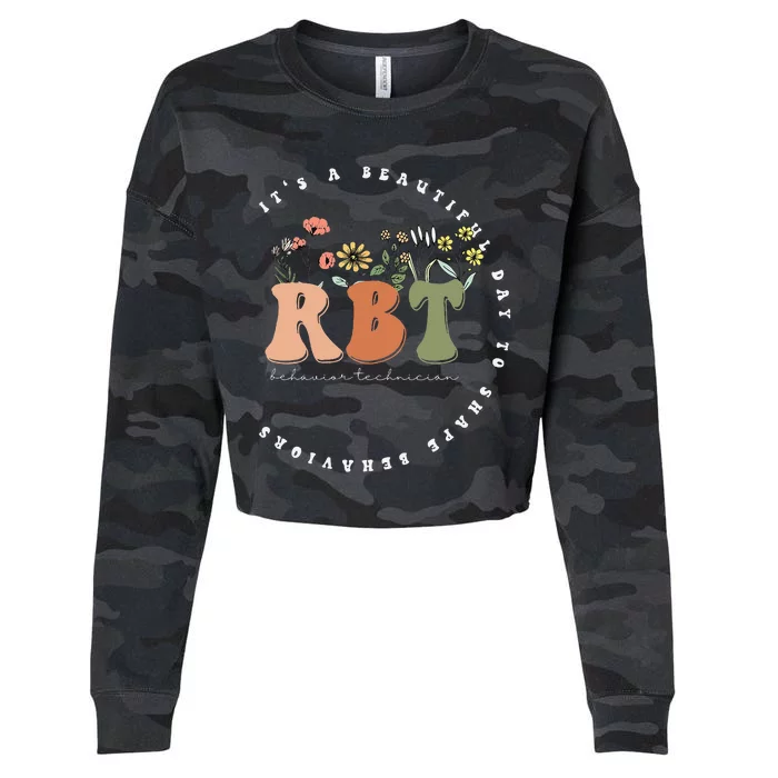 Registered BehaviorTechnician RBT Behavior Therapist ABA Cropped Pullover Crew