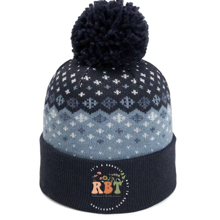 Registered BehaviorTechnician RBT Behavior Therapist ABA The Baniff Cuffed Pom Beanie