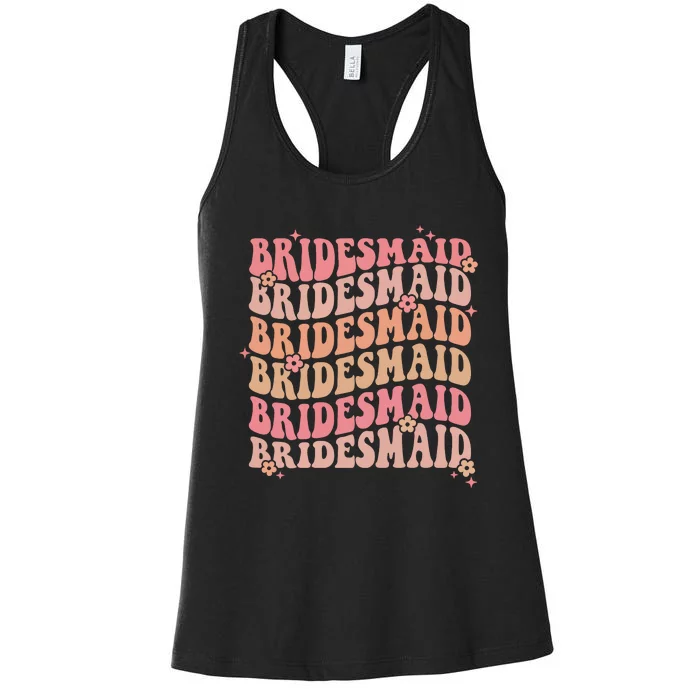 Retro Bridesmaid Women's Racerback Tank