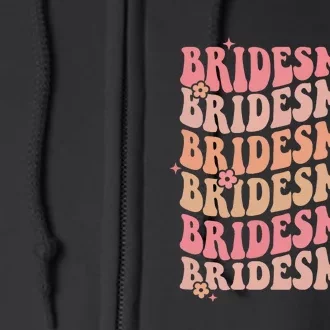 Retro Bridesmaid Full Zip Hoodie