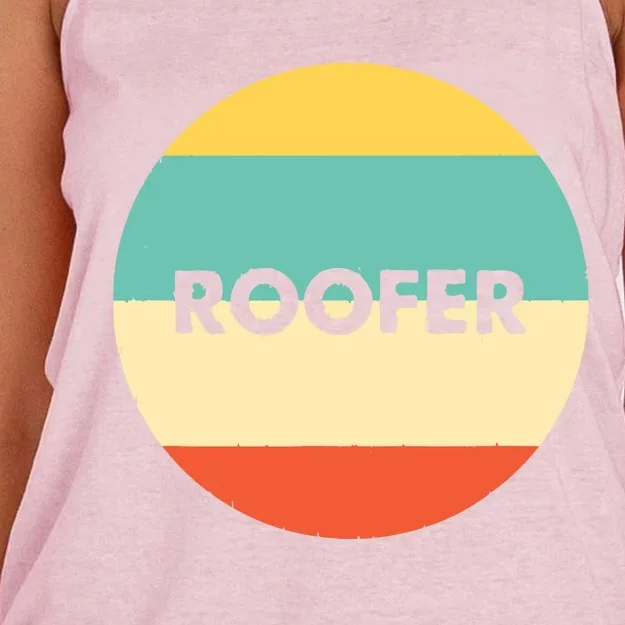 Roofer Best Roofer Ever Women's Knotted Racerback Tank