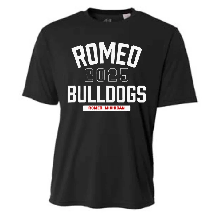 Romeo Bulldogs Romeo Michigan 2025 Cooling Performance Crew T-Shirt