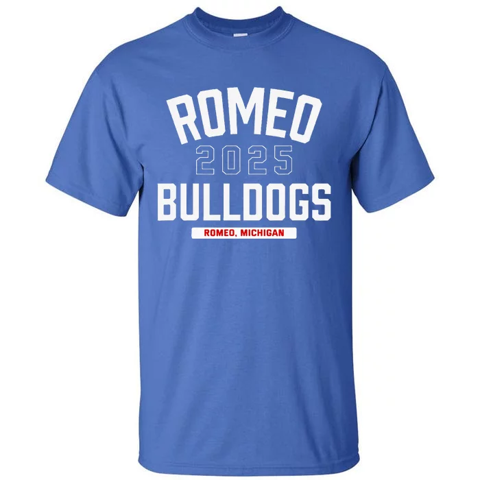 Romeo Bulldogs Romeo Michigan 2025 Tall T-Shirt