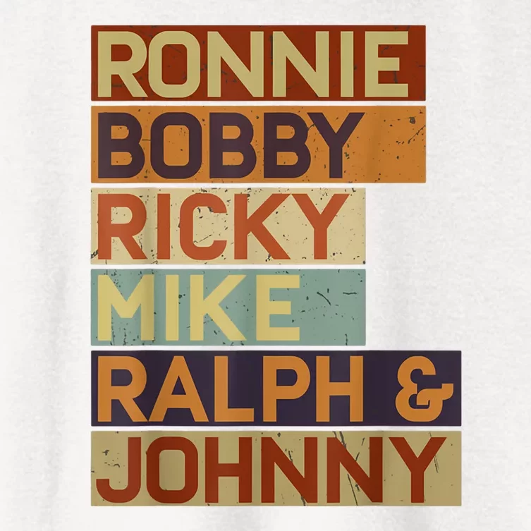 Ronnie Bobby Ricky Mike Ralph And Johnny Men Women Women's Crop Top Tee