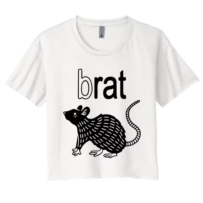 Rat Brat Women's Crop Top Tee