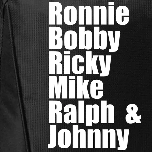 Ronnie Bobby Ricky Mike Ralph And Johnny City Backpack