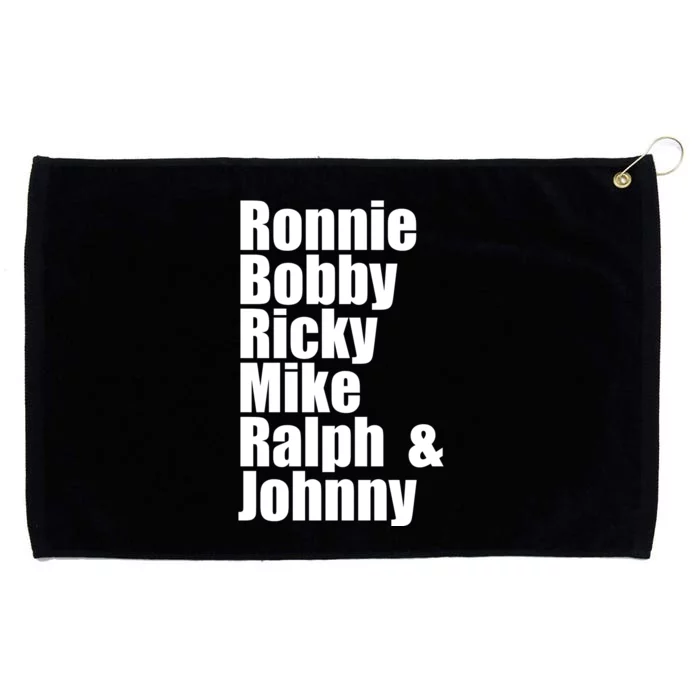 Ronnie Bobby Ricky Mike Ralph And Johnny Grommeted Golf Towel