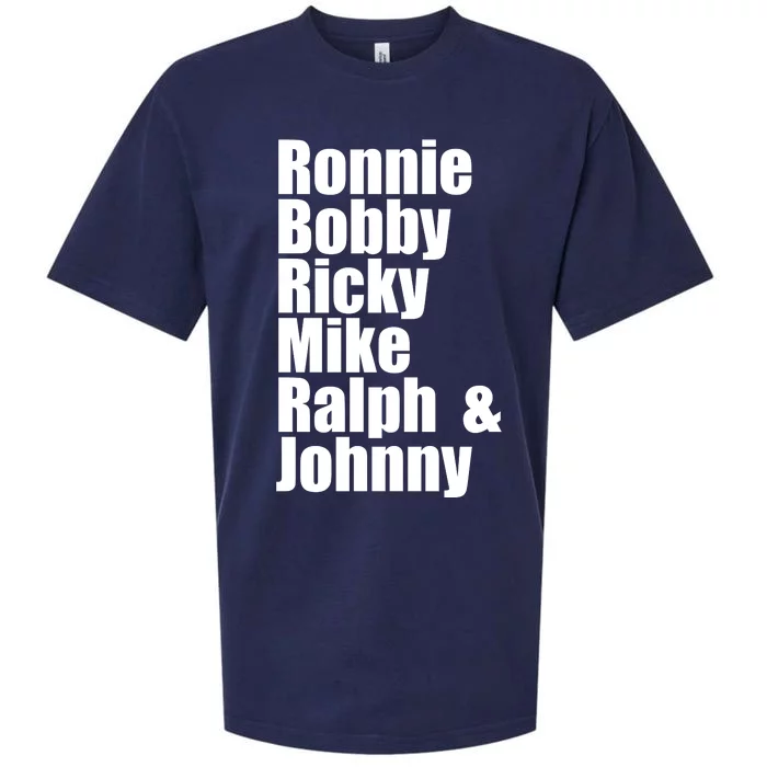 Ronnie Bobby Ricky Mike Ralph And Johnny Sueded Cloud Jersey T-Shirt