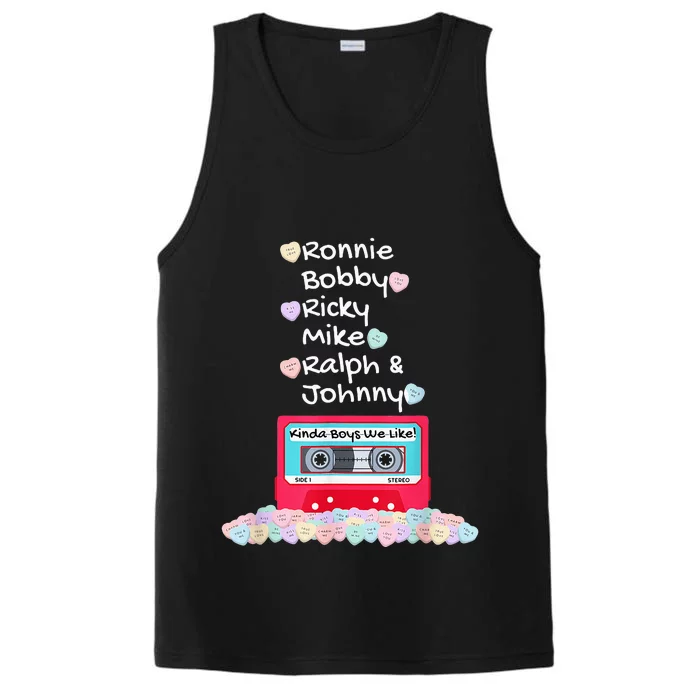 Ronnie Bobby Ricky Mike Ralph And Johnny Kinda We Like Performance Tank