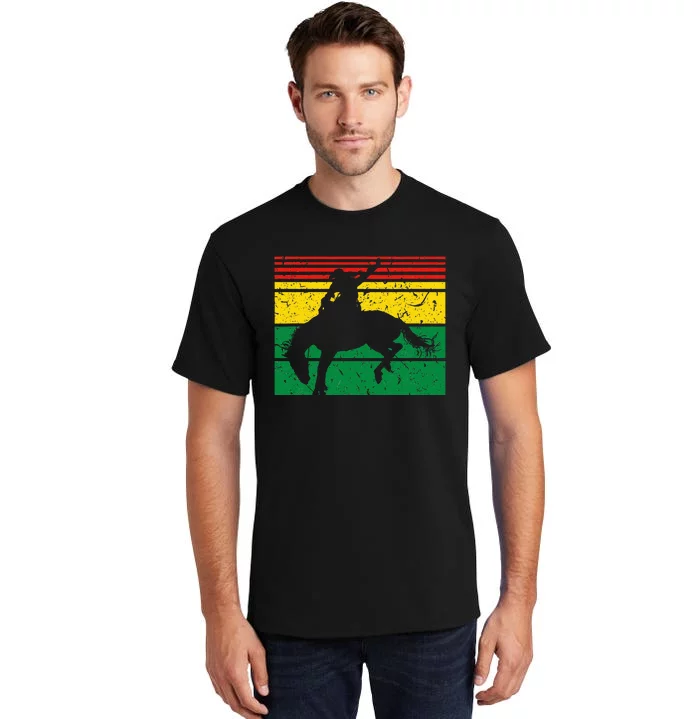 Rodeo Bronc Riding African American Cowgirl Graphic Tall T-Shirt