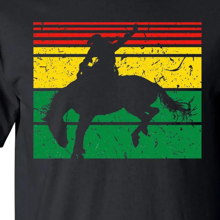 Rodeo Bronc Riding African American Cowgirl Graphic Tall T-Shirt