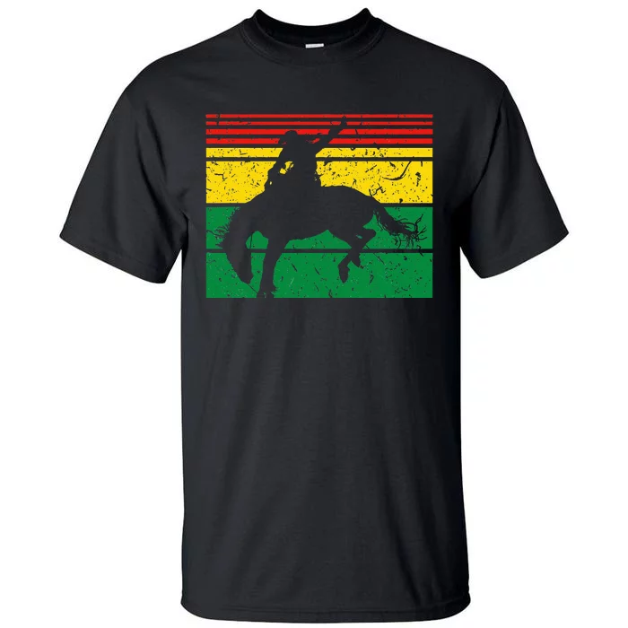 Rodeo Bronc Riding African American Cowgirl Graphic Tall T-Shirt