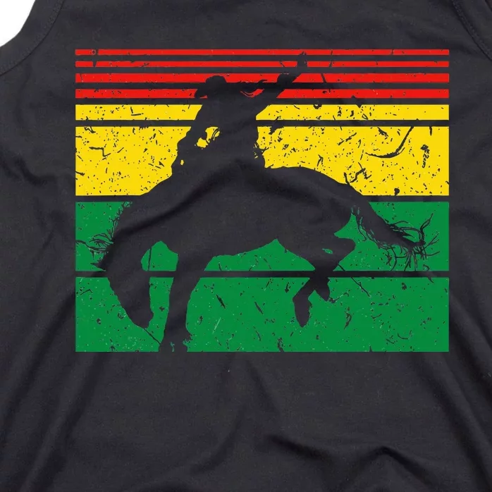 Rodeo Bronc Riding African American Cowgirl Graphic Tank Top