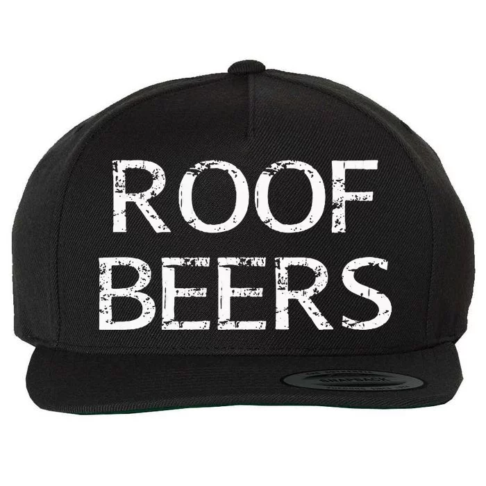 Roof Beers Wool Snapback Cap