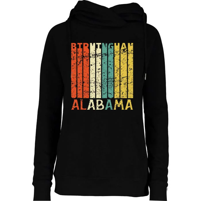 Retro Birmingham Residents State Alabama Womens Funnel Neck Pullover Hood