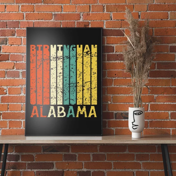 Retro Birmingham Residents State Alabama Poster