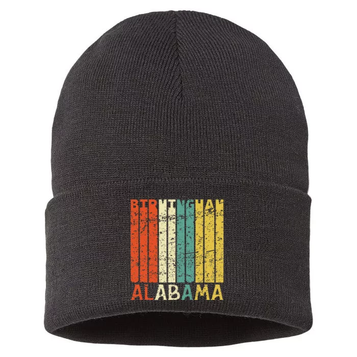 Retro Birmingham Residents State Alabama Sustainable Knit Beanie