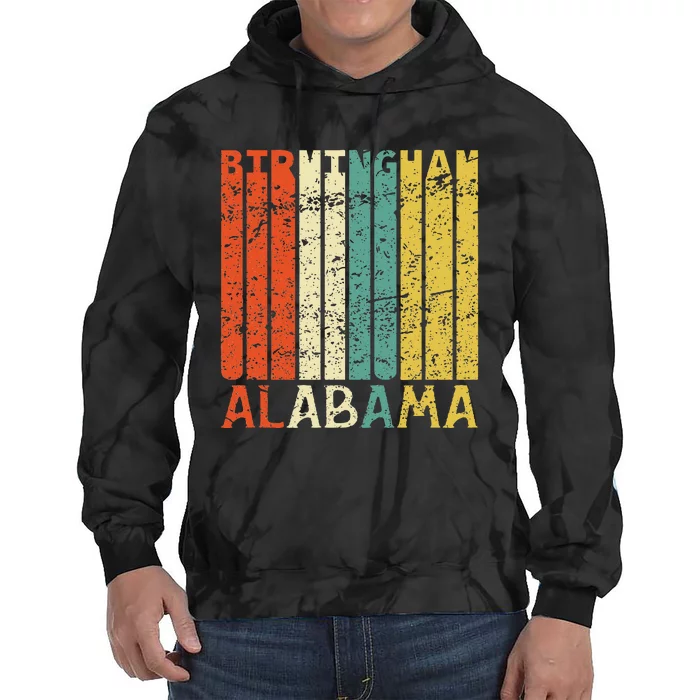 Retro Birmingham Residents State Alabama Tie Dye Hoodie