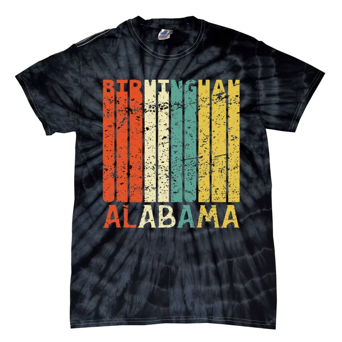 Retro Birmingham Residents State Alabama Tie-Dye T-Shirt