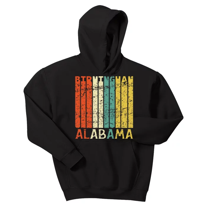 Retro Birmingham Residents State Alabama Kids Hoodie