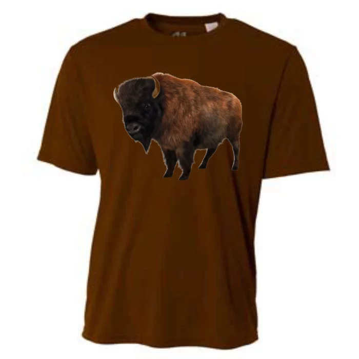 Realistic Bison Cooling Performance Crew T-Shirt