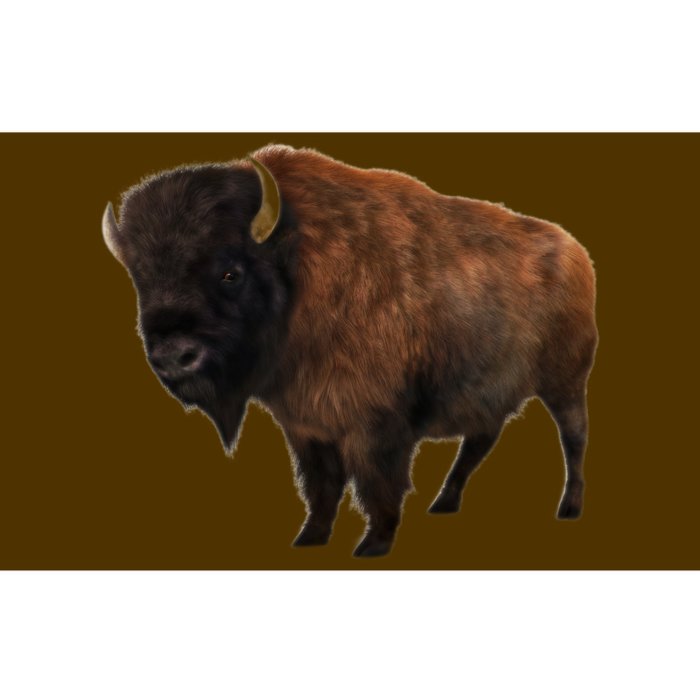 Realistic Bison Bumper Sticker