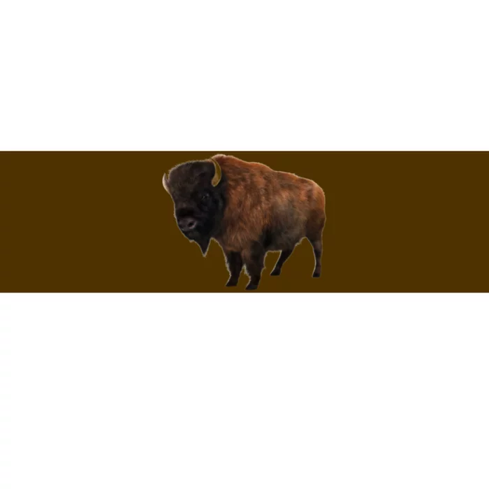 Realistic Bison Bumper Sticker