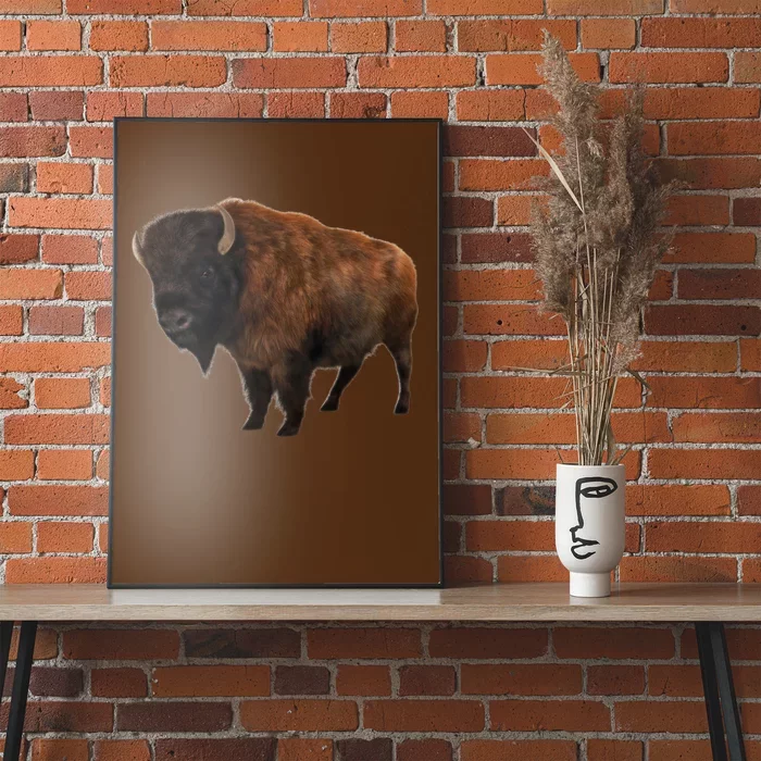 Realistic Bison Poster