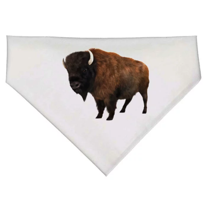 Realistic Bison USA-Made Doggie Bandana