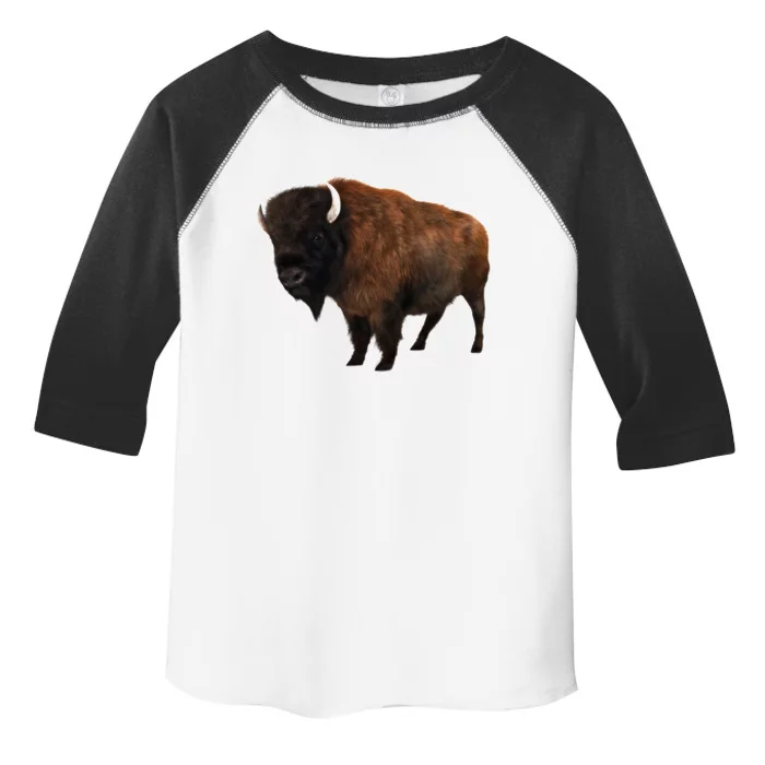 Realistic Bison Toddler Fine Jersey T-Shirt