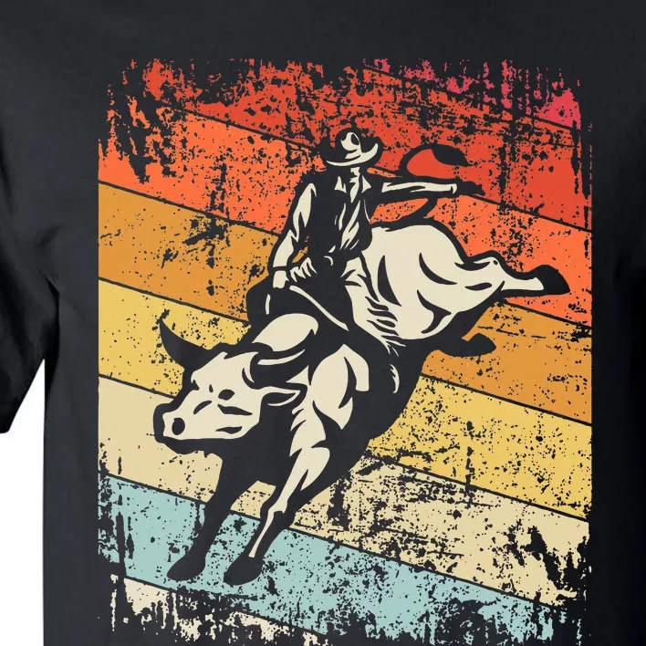 Retro Bull Riding For Cowboy Tall T-Shirt