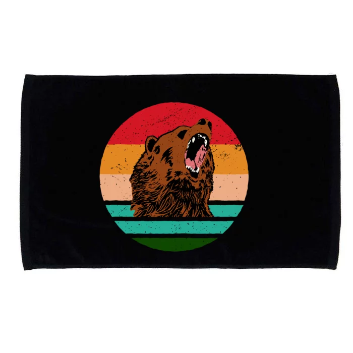 Retro Bear Microfiber Hand Towel