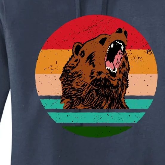 Retro Bear Women's Pullover Hoodie