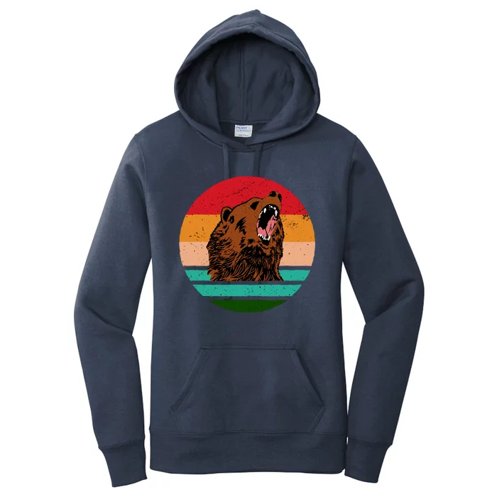 Retro Bear Women's Pullover Hoodie