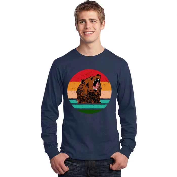 Retro Bear Tall Long Sleeve T-Shirt