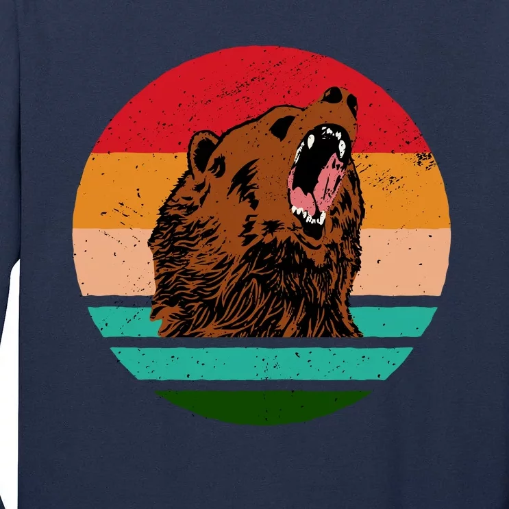 Retro Bear Tall Long Sleeve T-Shirt