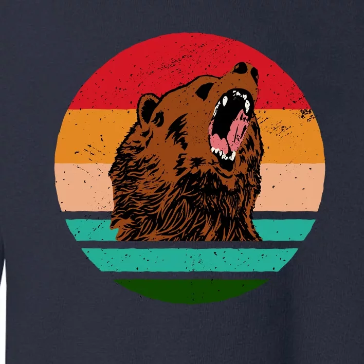 Retro Bear Toddler Sweatshirt