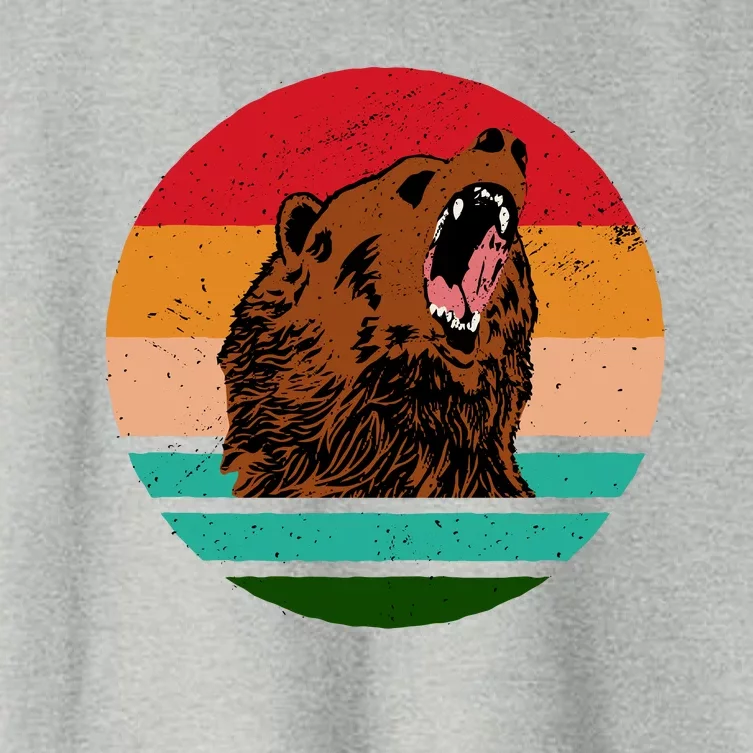 Retro Bear Women's Crop Top Tee