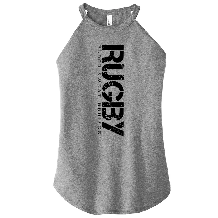 Rugby Blood Sweat Bruises Women’s Perfect Tri Rocker Tank