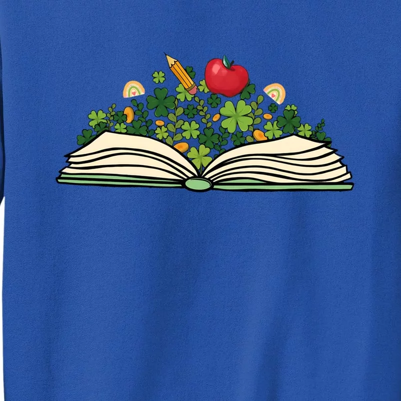 Reading Book St Patricks Day Reader Bookish Bibliophile Gift Sweatshirt