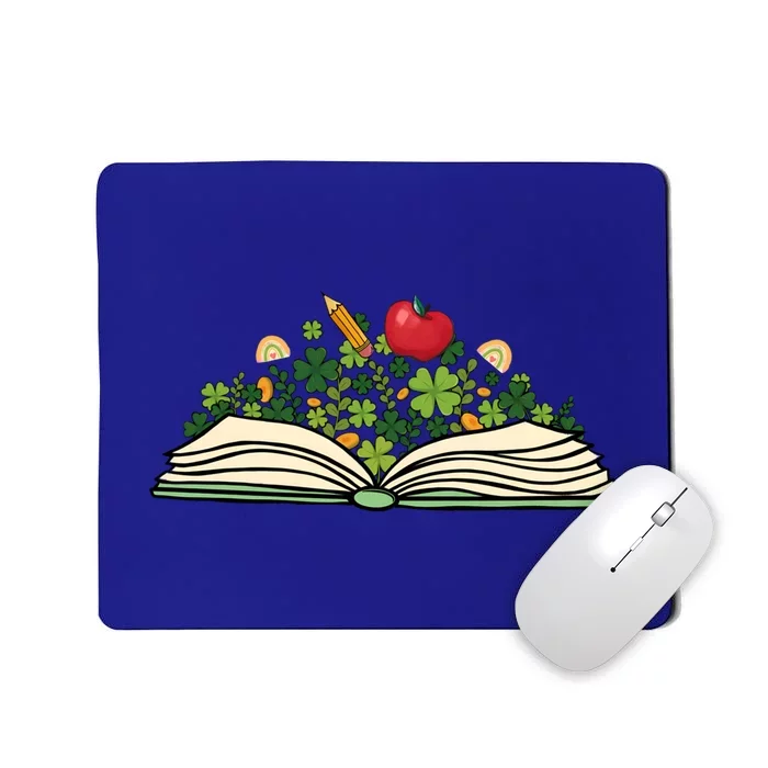 Reading Book St Patricks Day Reader Bookish Bibliophile Gift Mousepad